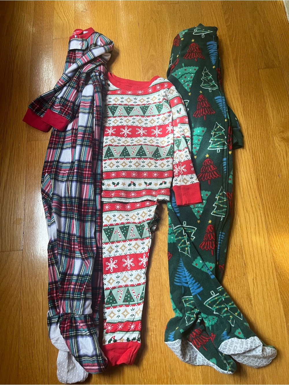 Bundle of 3 Size 24month/2T Holiday pajamas